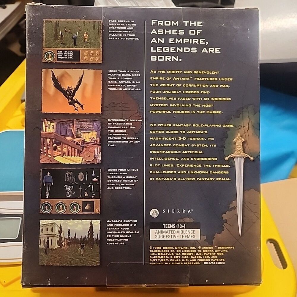 *CLASSIC* Betrayal in Antara Big Box PC Game (Sierra, 1997) Complete - Picture 2 of 7